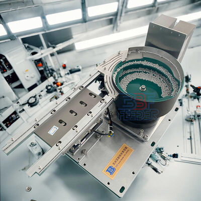 Полировка или полиуретановое покрытие вибрационного питателя с чашей, зеленый или по требованию заказчика, автоматизированное решение для подачи деталей