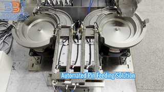 Индивидуальный автоматический электрический разъем из нержавеющей стали 304, металлические штыри, вибропитатель